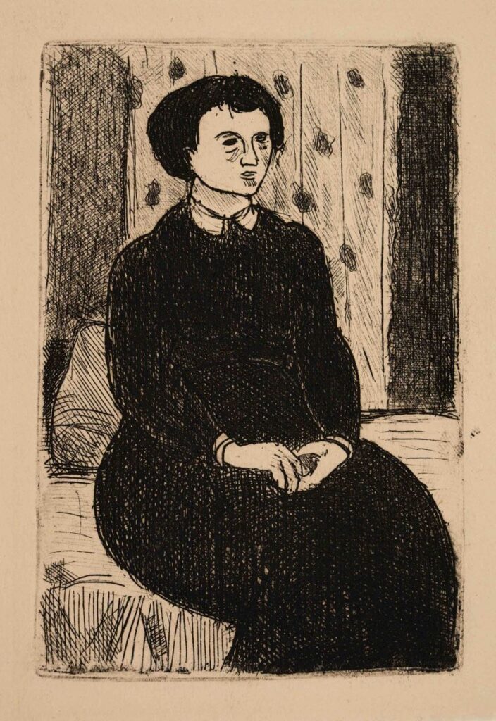 Pentti Kaskipuro, Istuva nainen, 1952.